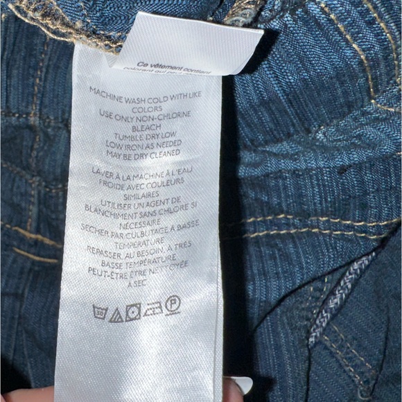 New Free People Angelo Denim Pull On Jeans Pants Drawstring Slouchy Size XS - Picture 11 of 12